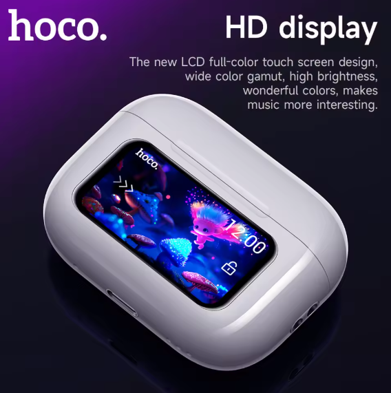 Earphone With Touch Screen        سماعات أذن مزودة بشاشة تعمل باللمس وبطارية تدوم طويلاً